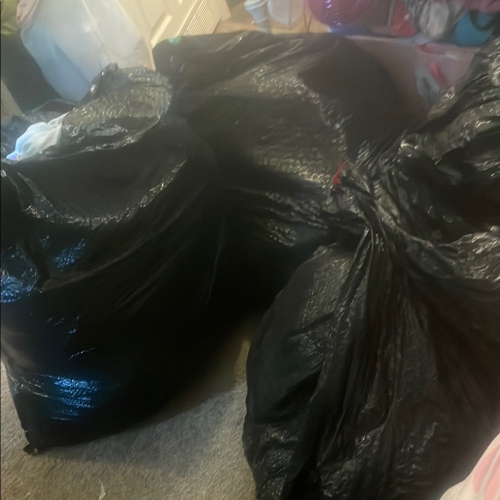 Large Black Trash Bags 4 bags